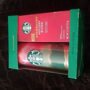 Starbucks Travel Tumbler Mug 16oz. Red & Green